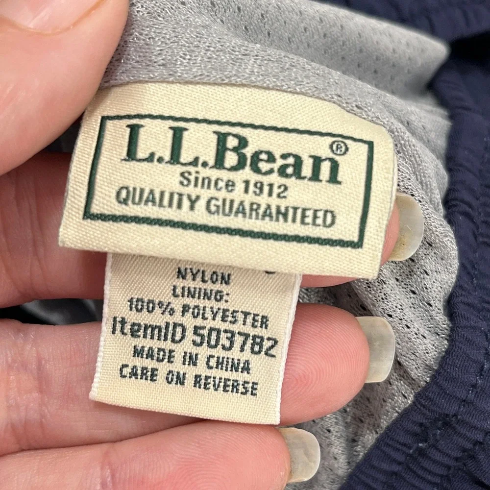 LL Bean Shorts Men XXL Lined Elastic Drawstring Outdoor Utility Athletic Baggies